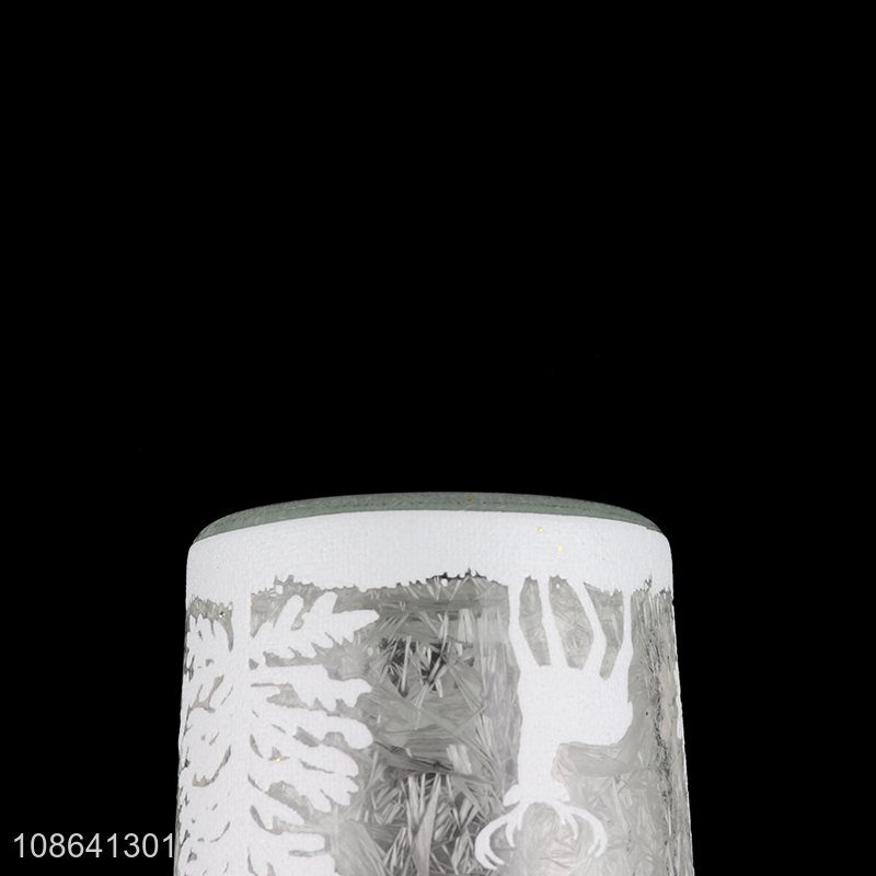 New product glass votive candle holder Christmas tea lights holder
