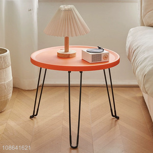 High quality round foldable home furniture tea table for sale