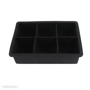 Factory direct sale 6holes silicone ice cube mould wholesale