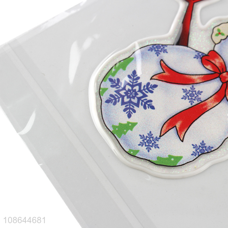 Hot products snowman pattern christmas window stickers wholesale
