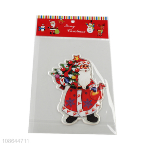 Top products santa claus pattern window decorative stickers for sale