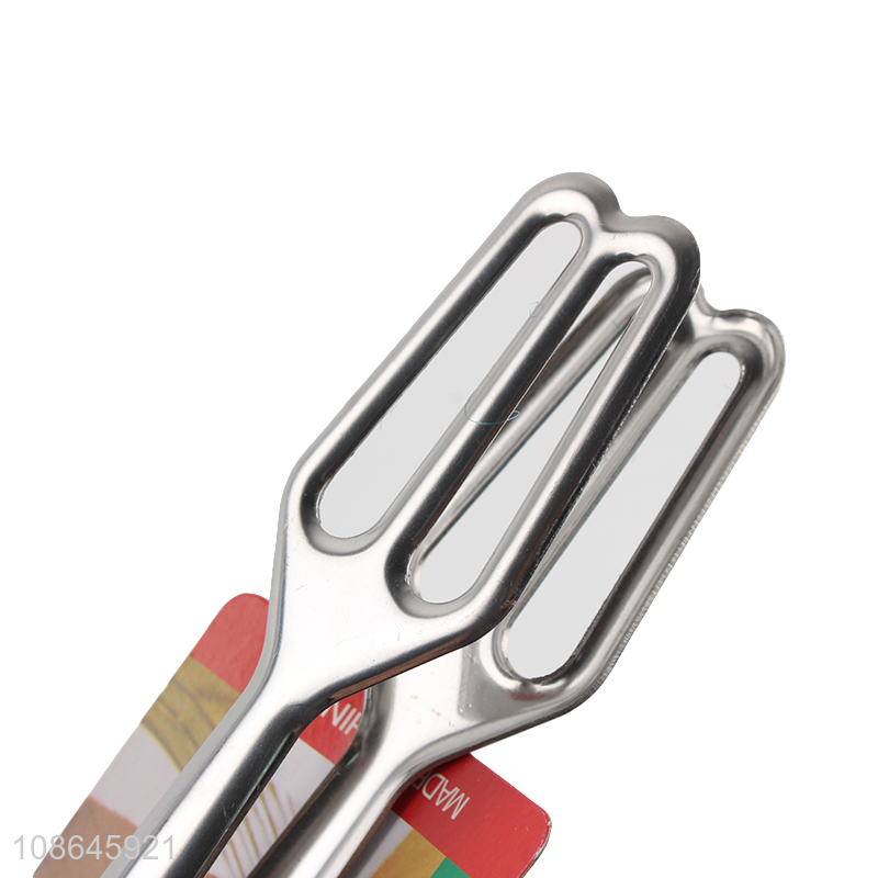 Good quality stainless steel food tong for kitchen barbecue buffet