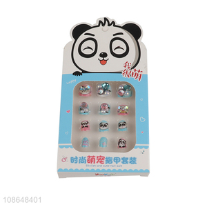 China factory children nail art decoration fake nail set for sale