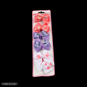 Low price elastic cute girls hair ring hair rope with bowknot