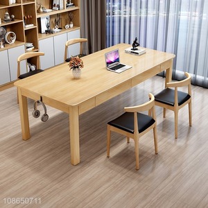 Popular products solid wood rectangle study desk dining table for home