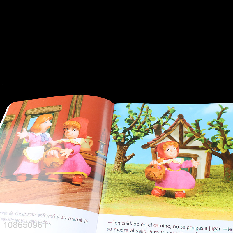 New Product Spanish Story Book Of Little Red Riding Hood For Kids Toddlers