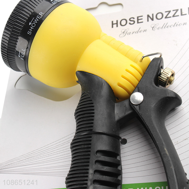 High quality 8-pattern plastic garden water hose nozzle garden tools
