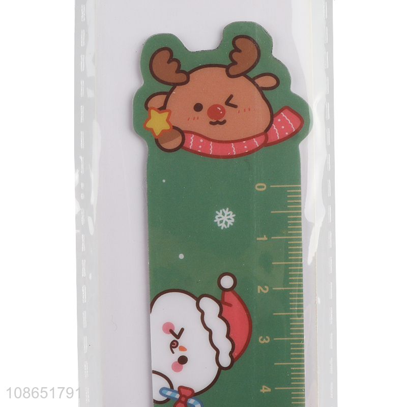 New product Christmas straight ruler kids magnetic ruler for drawing