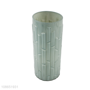 Wholesale modern imitation jade glass flower vases hydroponic plant vase