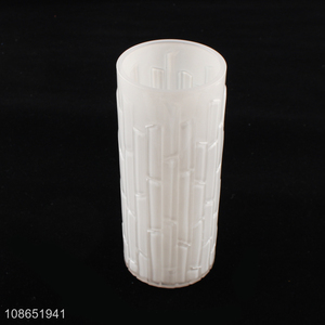 Factory supply imitation jade glass flower vases for table centerpieces