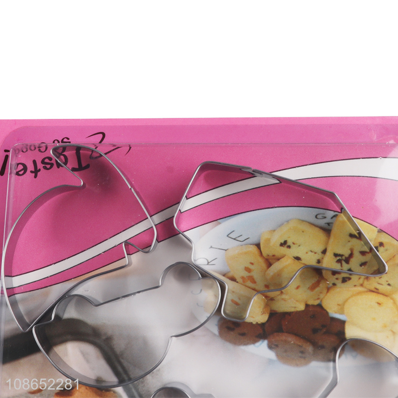 Hot products 5pcs stainless steel cookies cutter cookies mould set