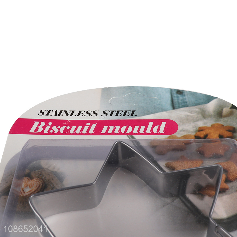 Factory price star shape stainless steel cookies mould biscuit mould