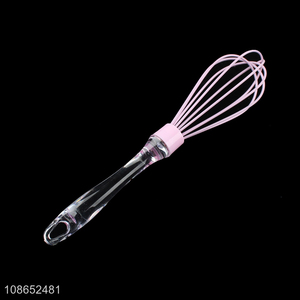 Good quality silicone kitchenware manual silicone egg beater mixer