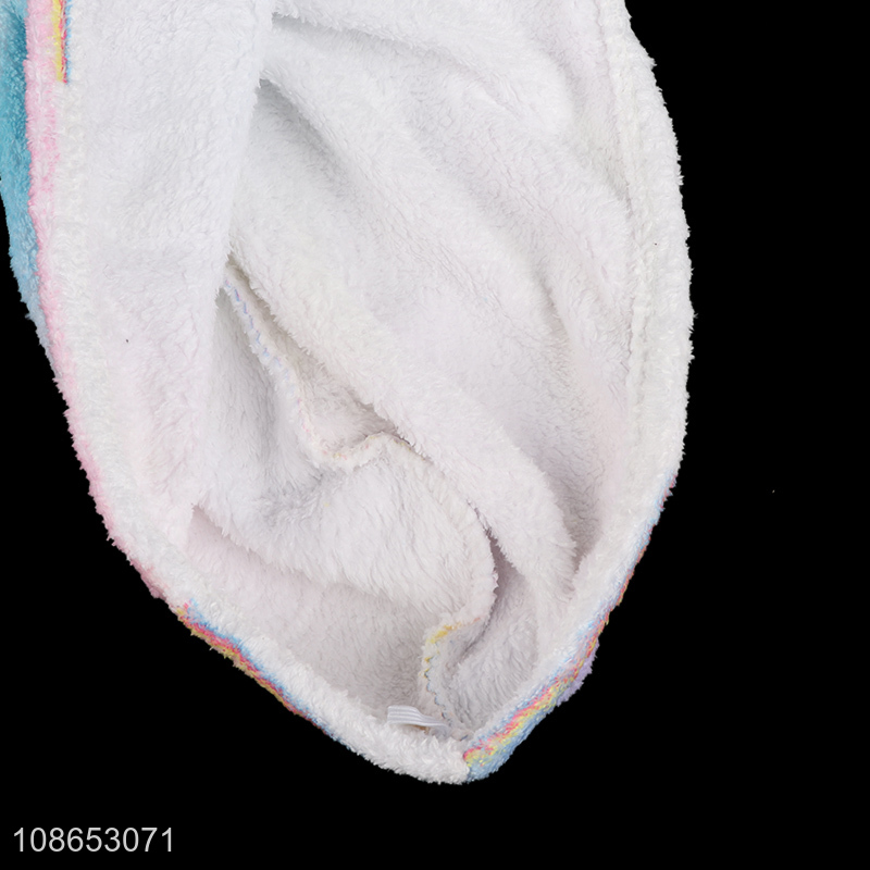 Good quality adjustable microfiber hair turban hair drying towel wrap