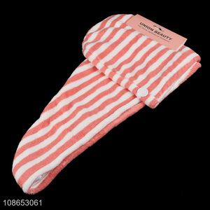 Hot selling fast drying hair drying towel hair turban for women