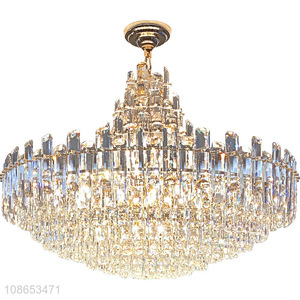 Wholesale clear crystal chandelier pendant ceiling light for living room