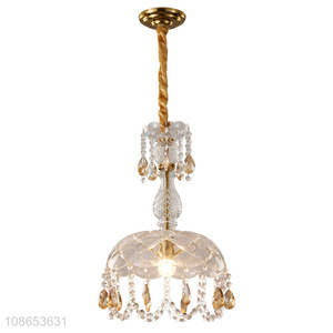 Factory price crystal hanging pendant light for living room kitchen bar