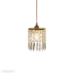 Good price crystal chandelier hanging pendant ceiling light for bedroom