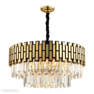 Wholesale aluminum crystal lighting crystal ceiling pendant light chandelier