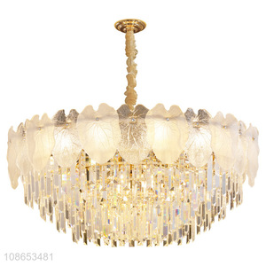 Good quality glass chandelier pendant ceiling light for bedroom entryway