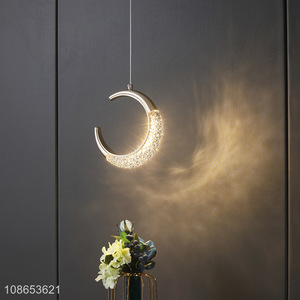 High quality acrylic moon light hanging pendant light for dining room