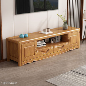 Top products living room furniture solid wood TV cabinet