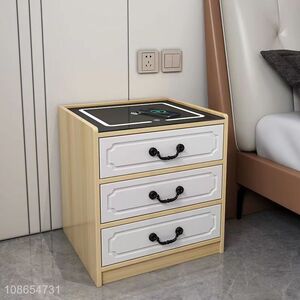 Top quality bedroom furniture smart bedside table with drawer