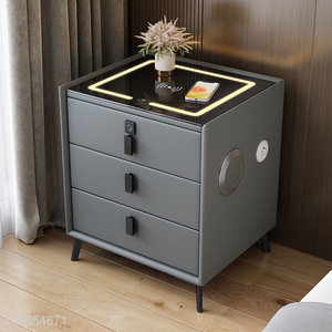 Popular products bedroom furniture smart bedside table nightstand for sale