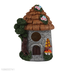 Wholesale garden decorations resin fairy house statue resin crafts
