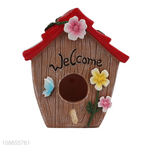 Good quality resin fairy house statue resin crafts for garden decor