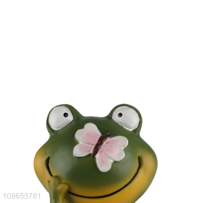 New product resin frog figurine ornaments indoor outdoor decoration