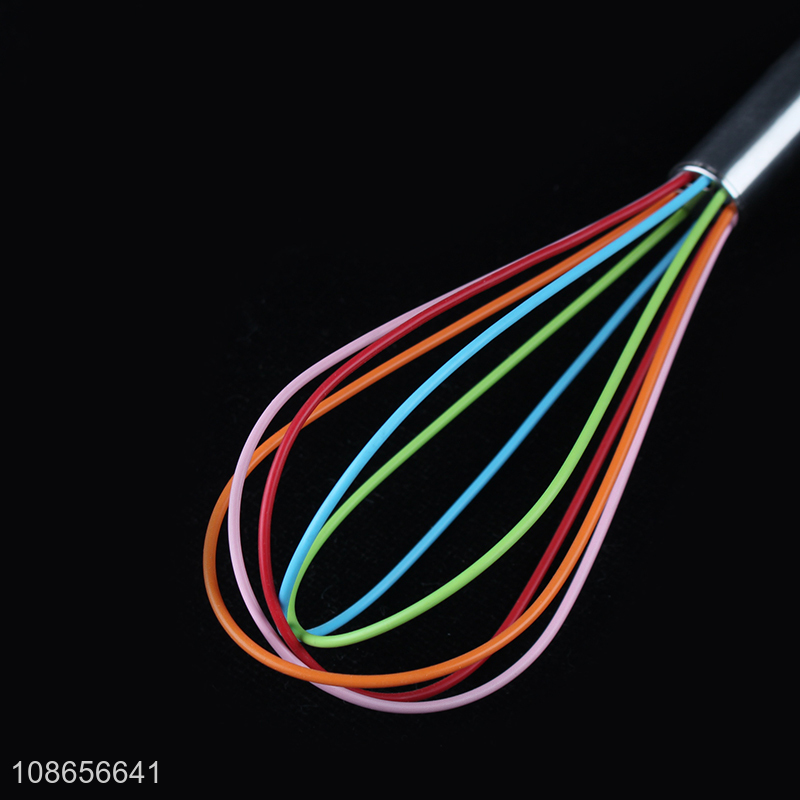 Low price colourful handheld egg whisk for kitchen gadget