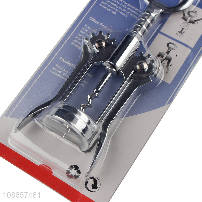 Wholesale heavy duty zinc alloy wing corkscrew wine opener