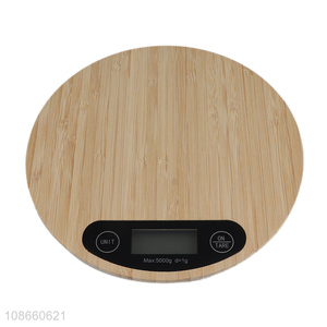 Hot selling bamboo pannel kitchen electronic scale for cooking food