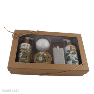 Yiwu factory shower gel shampoo body lotion gifts set for sale