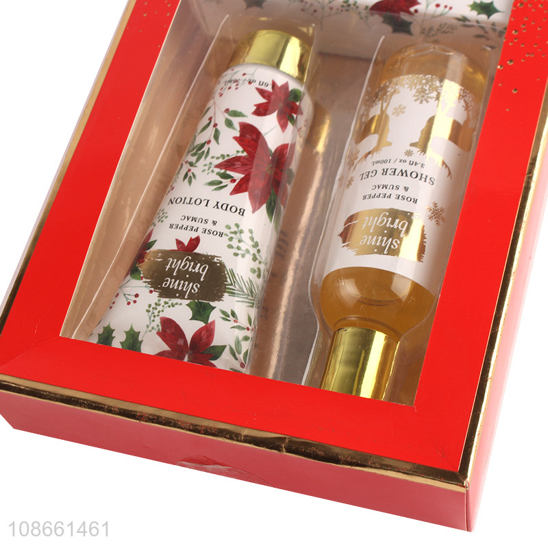 Latest products shower gel body lotion bath salts gifts set for sale