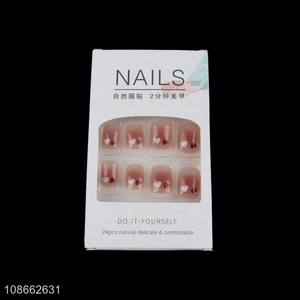 Good quality natural women fake nail artificial nail for sale