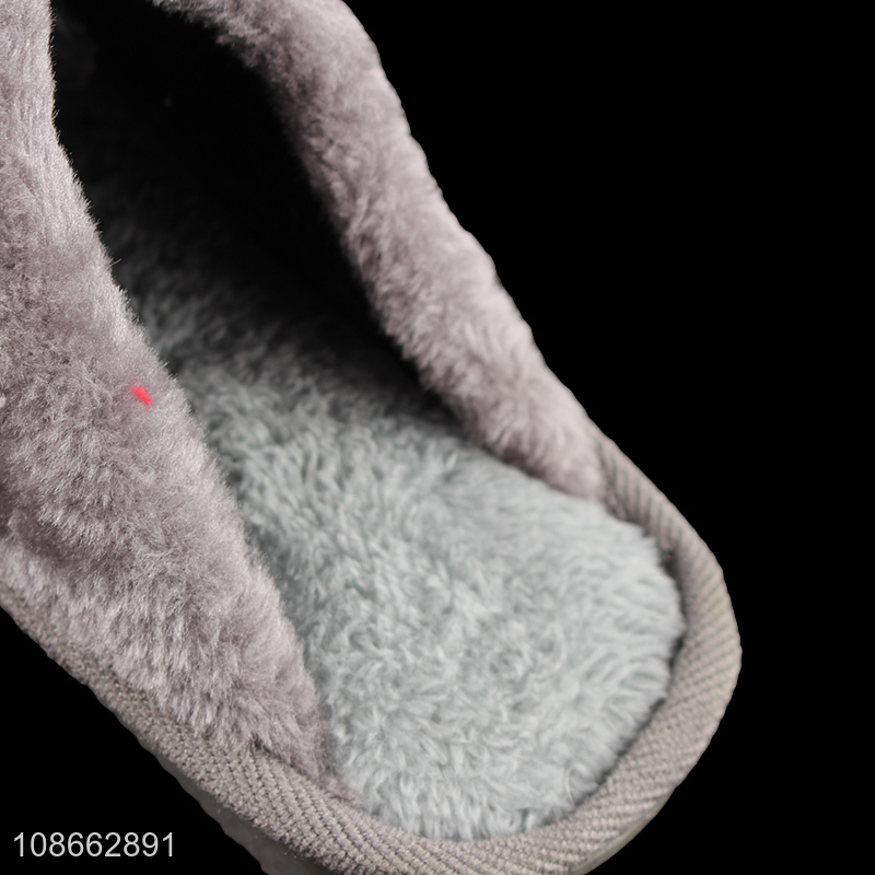 Wholesale men women winter indoor slippers bedroom house slides slippers