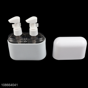 Hot selling plastic lotion bottle set travel toiletry bottles kit