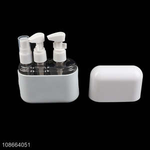Good quality plastic lotion bottle spray bottle set portable travel kit