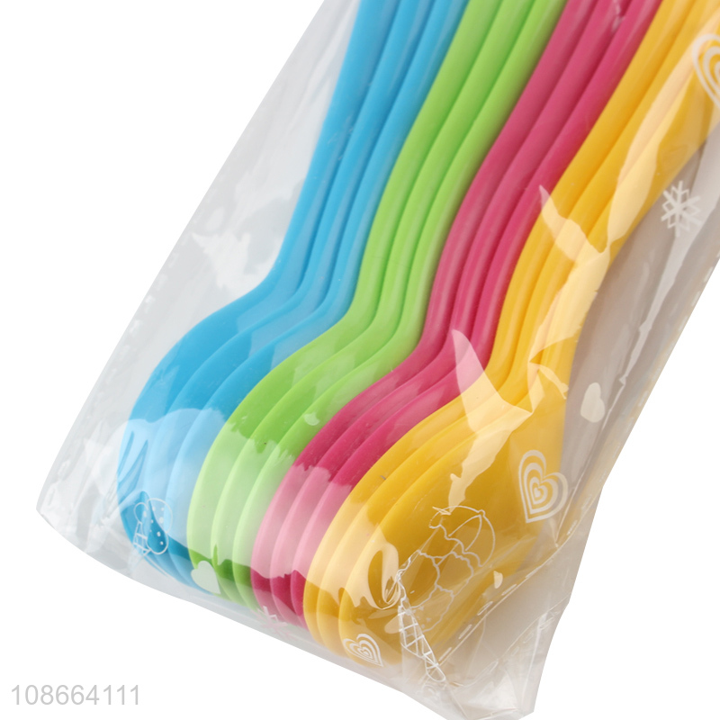 Low price multicolor plastic children spoon kids tableware for sale