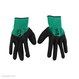 Hot selling nylon foam labor gloves safety gloves wholesale
