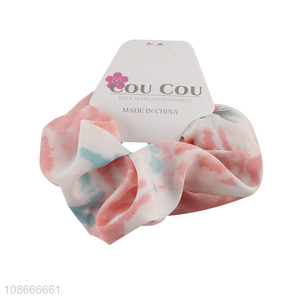 Factory price tie-dyeing hair scrunchies hair bands hair rings