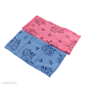 Best selling 2pcs cotton soft square towel wash towel wholesale