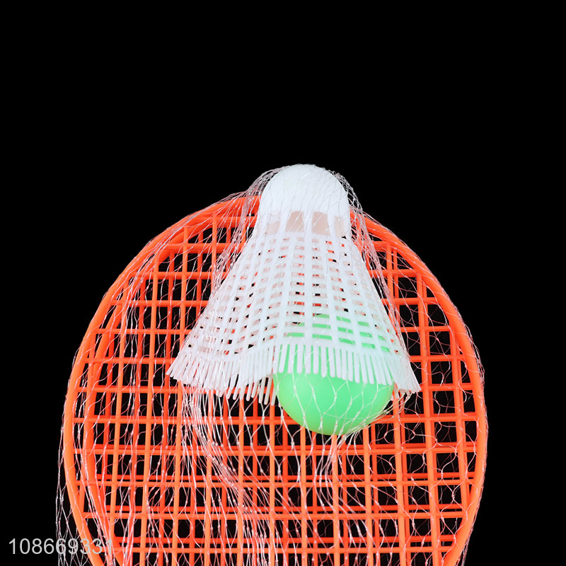 Good price portable mini badminton rackets set for pupil training