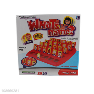 Wholesale fun guessing game what's their name game for kids adults