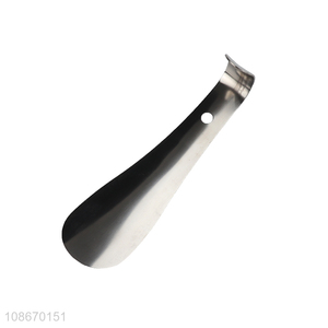 Online wholesale short handle stainless iron shoe horn metal shoehorn