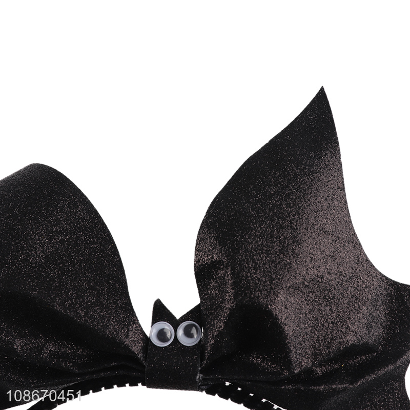 New design creative black bat hair hoop halloween party supplies