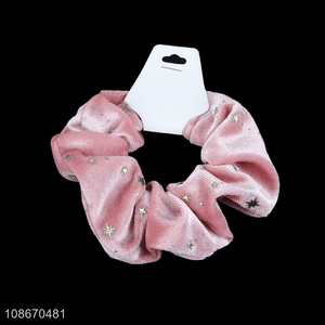 China wholesale pink girls elastic hair ring hair rope hair decoration