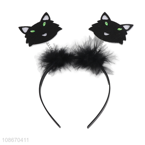 Yiwu factory black party hair hoop headband for Halloween decoration